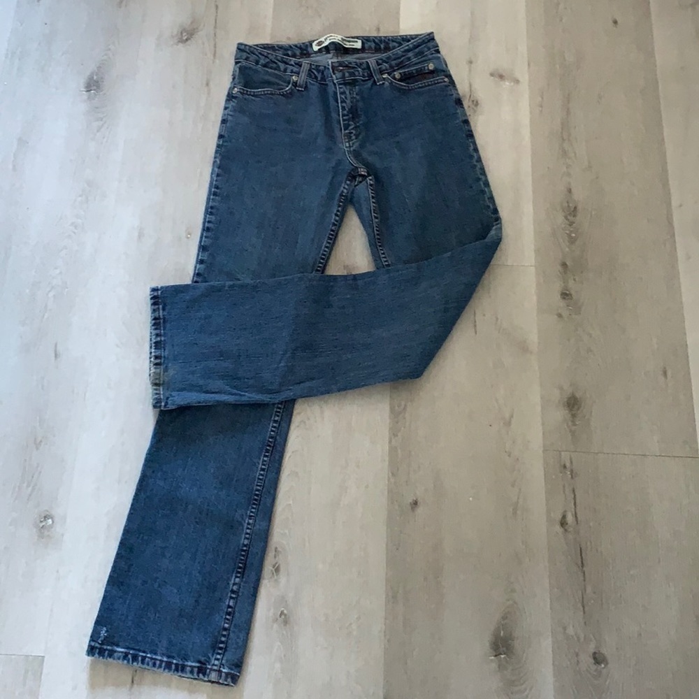 HD Harley Davidson Algodon High Waist Bootcut Jeans Women's size 4 bikers work - Picture 2 of 14